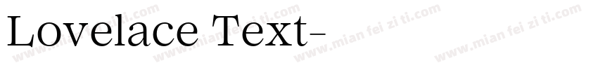 Lovelace Text字体转换